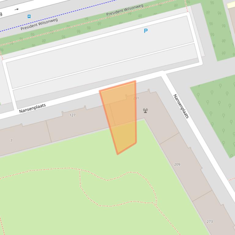 Kaart van postcodegebied 3069CN.