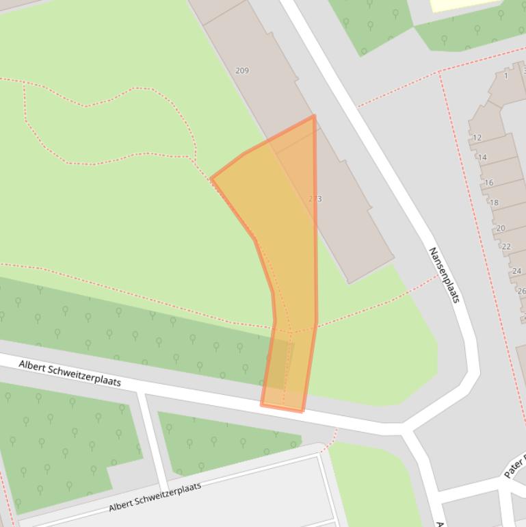 Kaart van postcodegebied 3069CT.