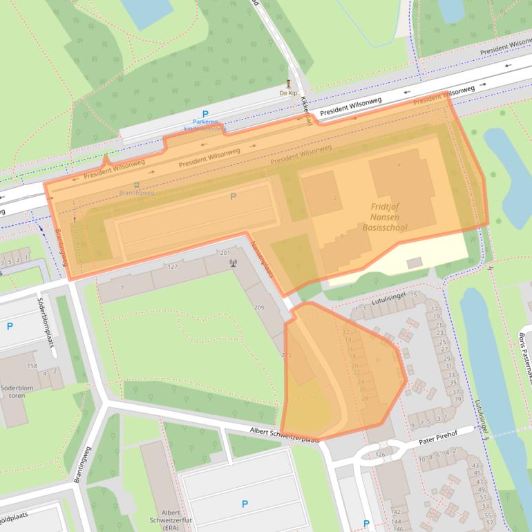 Kaart van postcodegebied 3069CV.