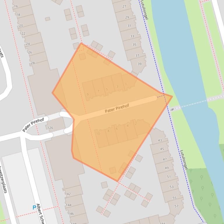 Kaart van postcodegebied 3069CX.