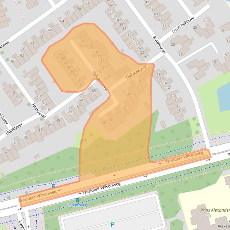 Kaart van postcodegebied 3069DA.