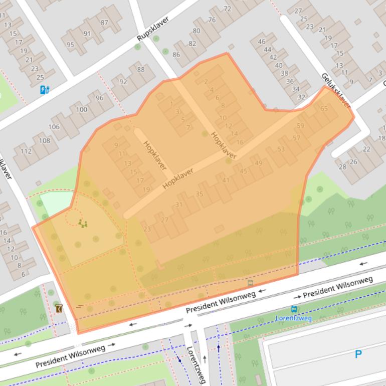 Kaart van postcodegebied 3069DB.