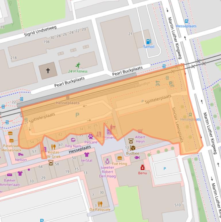 Kaart van postcodegebied 3069EB.