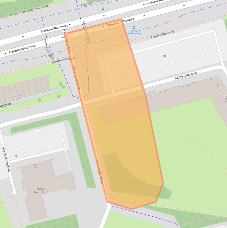 Kaart van postcodegebied 3069EC.