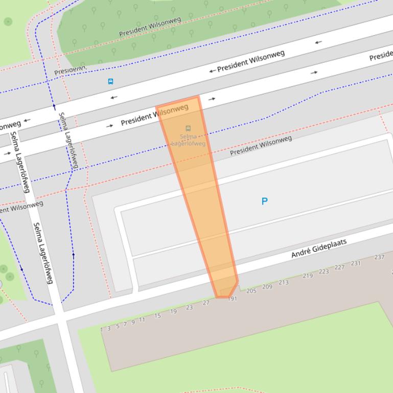 Kaart van postcodegebied 3069EG.