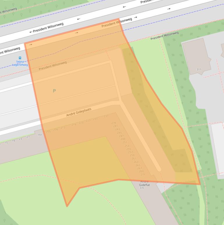 Kaart van postcodegebied 3069EH.