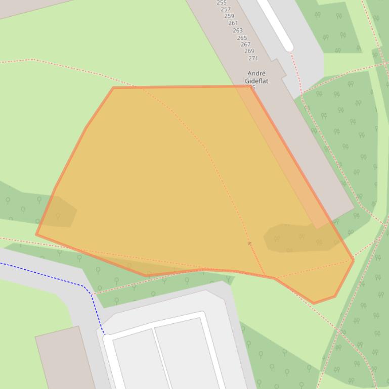 Kaart van postcodegebied 3069EL.