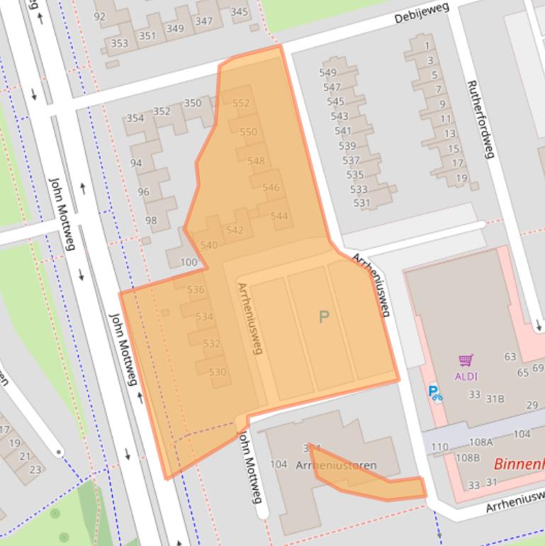 Kaart van postcodegebied 3069EV.