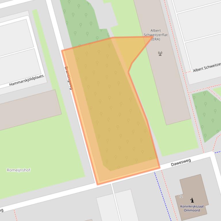 Kaart van postcodegebied 3069GE.