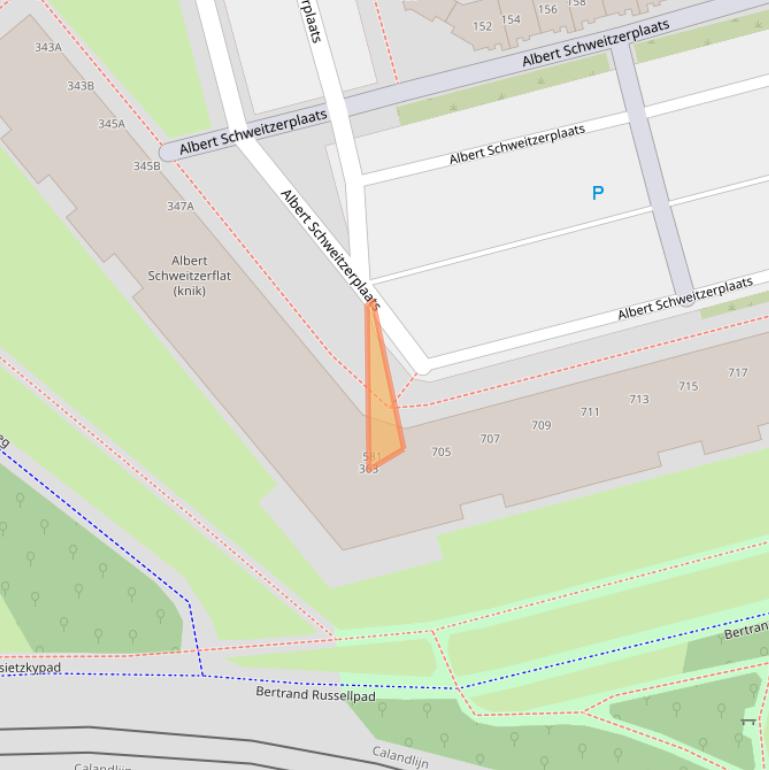 Kaart van postcodegebied 3069GK.