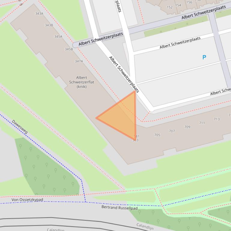 Kaart van postcodegebied 3069GL.