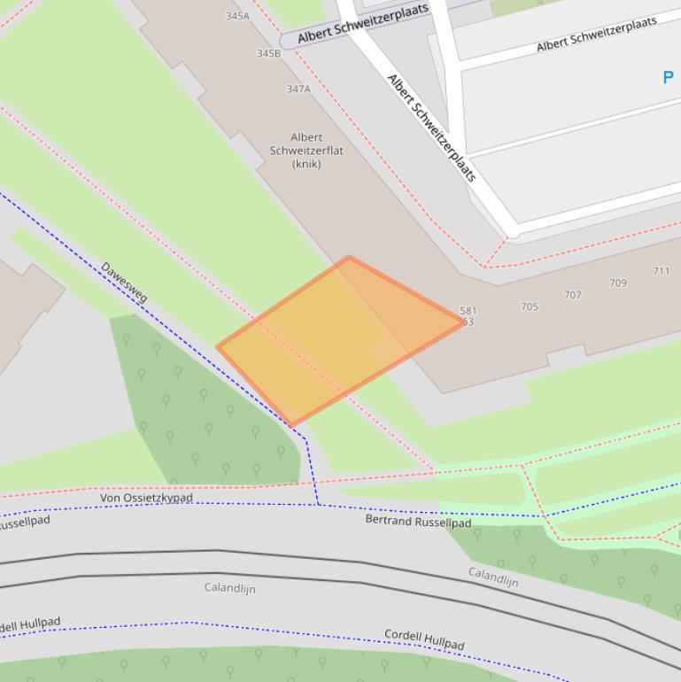 Kaart van postcodegebied 3069GM.