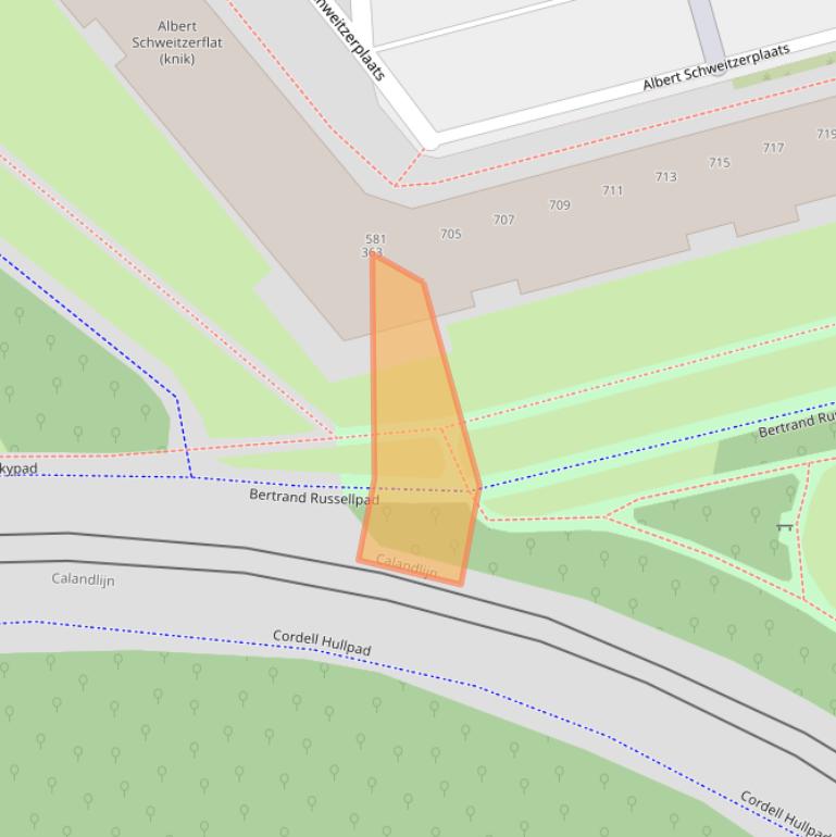 Kaart van postcodegebied 3069GR.