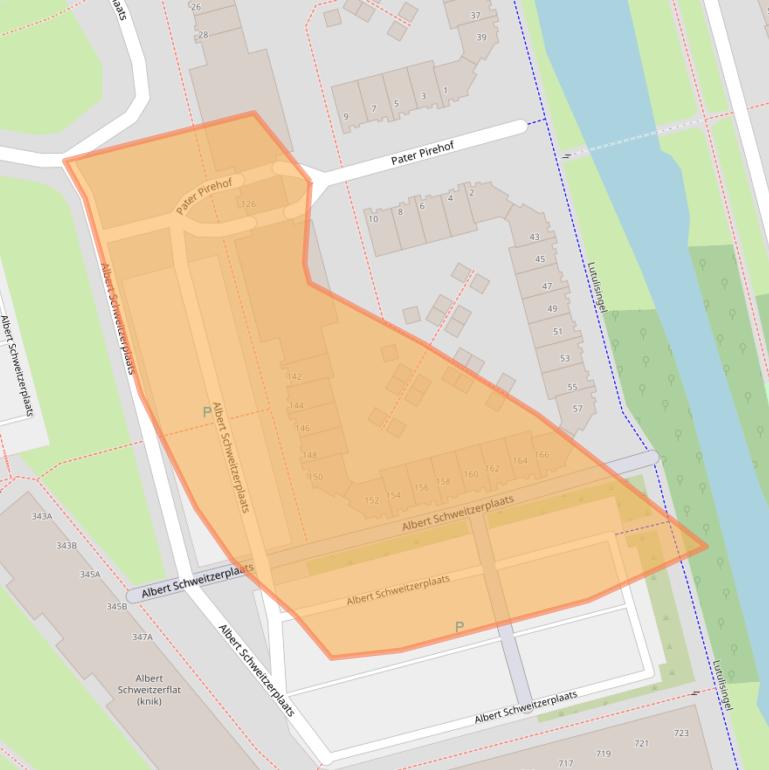 Kaart van postcodegebied 3069GT.