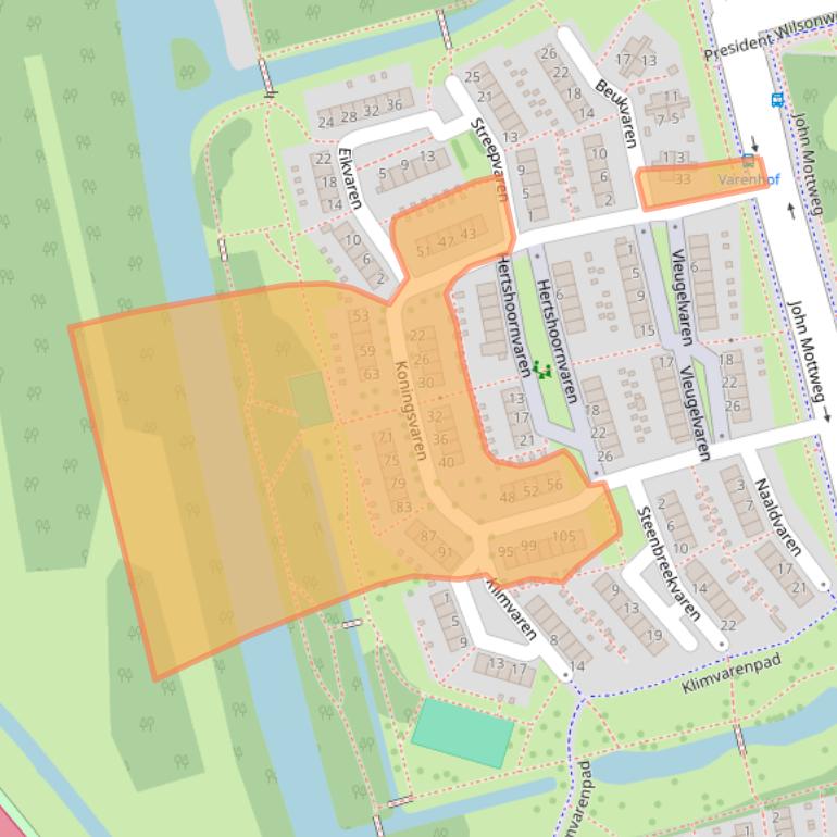 Kaart van postcodegebied 3069HP.