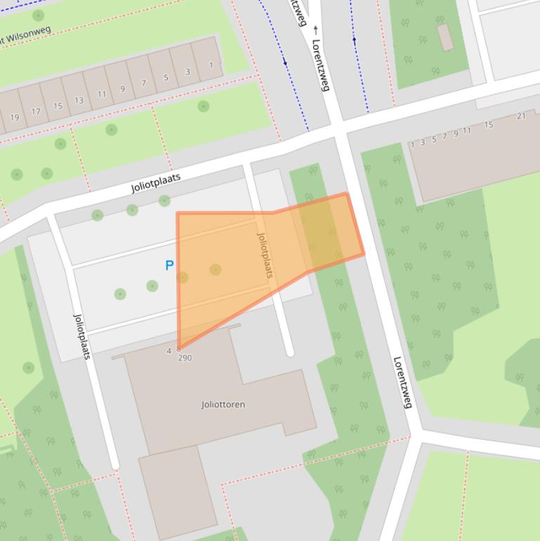 Kaart van postcodegebied 3069JL.