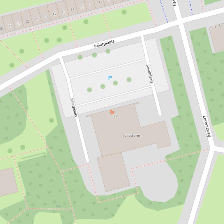 Kaart van postcodegebied 3069JP.