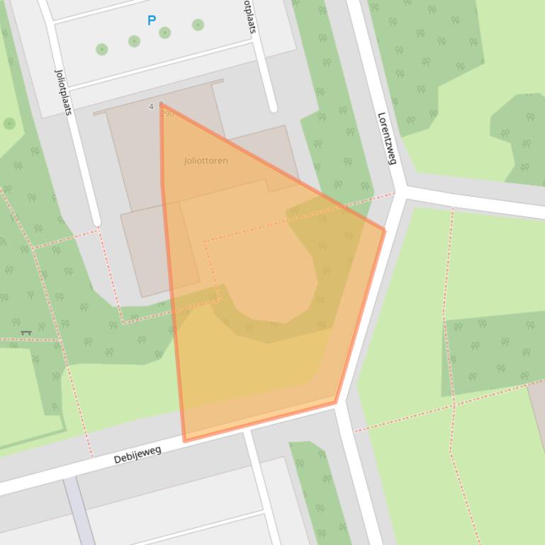 Kaart van postcodegebied 3069JR.