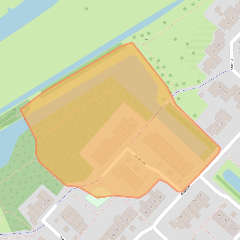 Kaart van postcodegebied 3069KP.