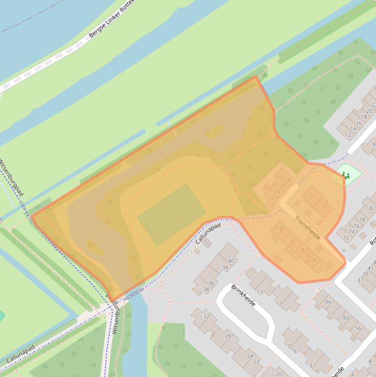 Kaart van postcodegebied 3069KR.