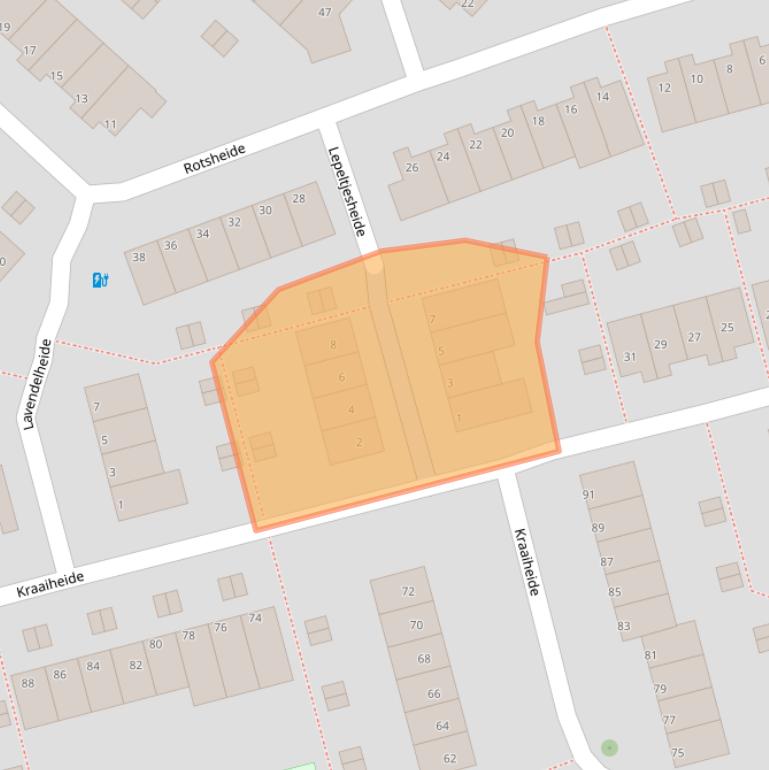 Kaart van postcodegebied 3069LE.