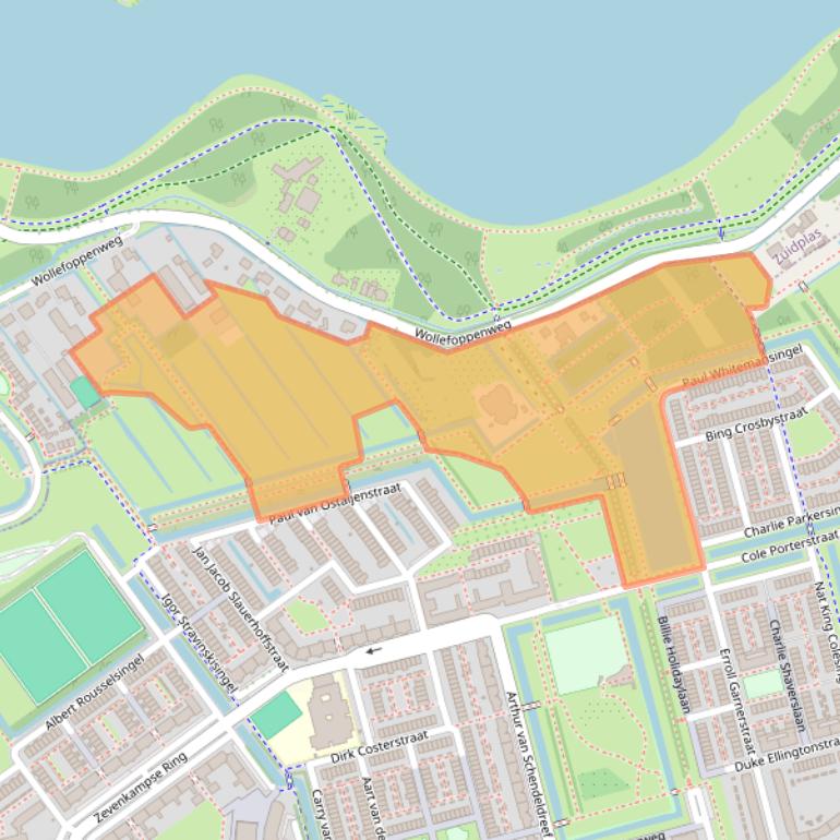 Kaart van postcodegebied 3069LX.