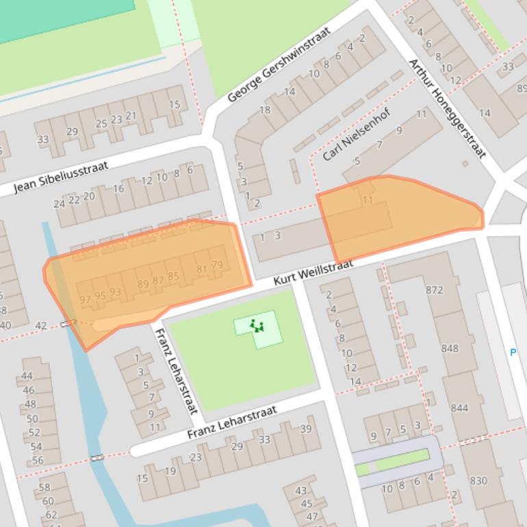 Kaart van postcodegebied 3069ML.