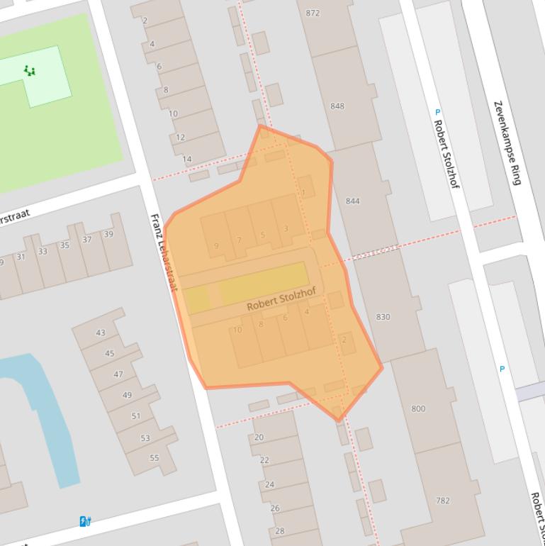 Kaart van postcodegebied 3069MP.