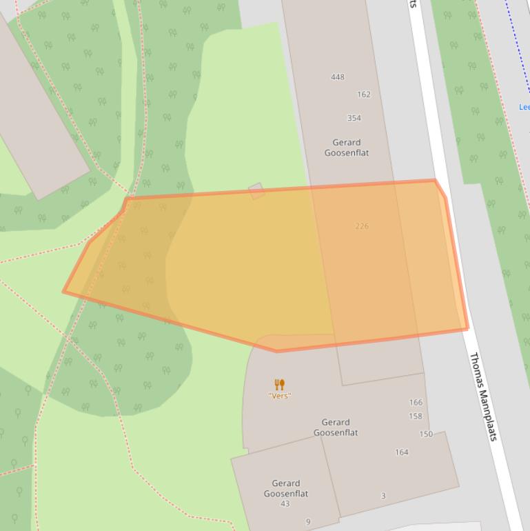 Kaart van postcodegebied 3069NH.