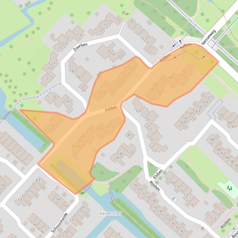 Kaart van postcodegebied 3069NK.