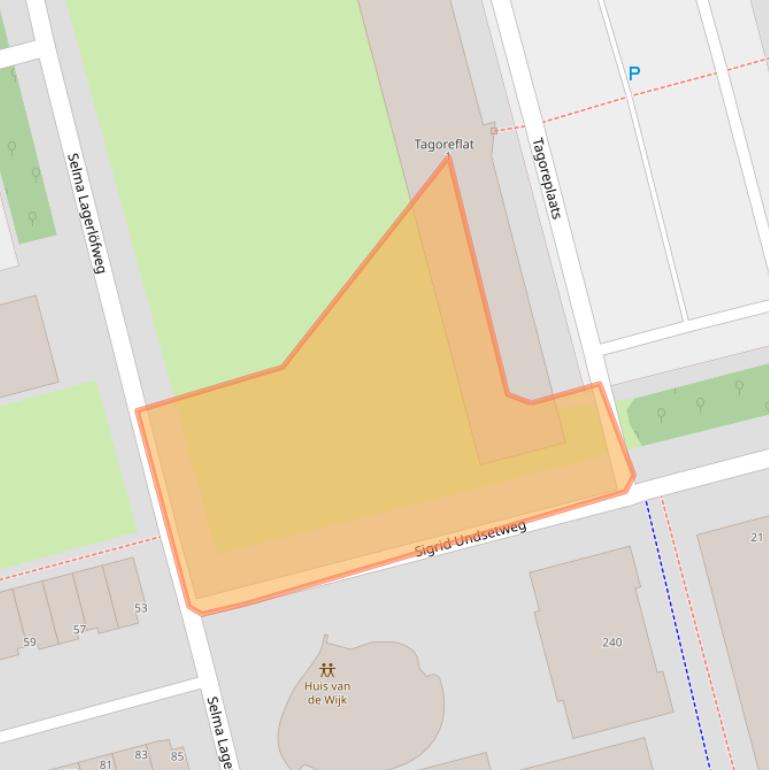 Kaart van postcodegebied 3069PB.