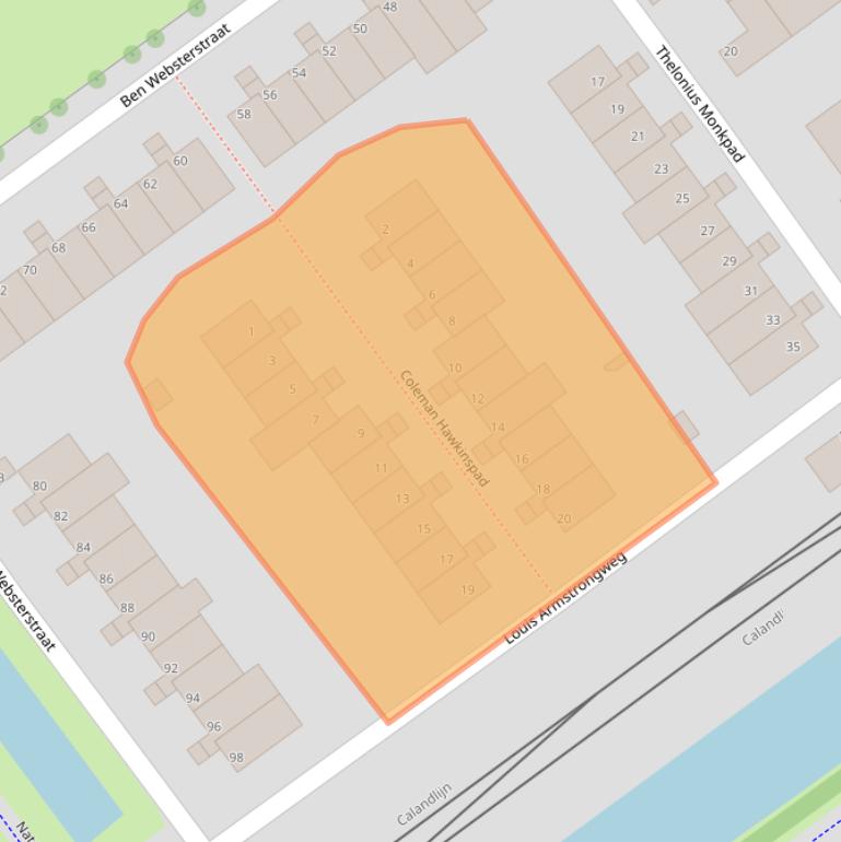 Kaart van postcodegebied 3069PV.