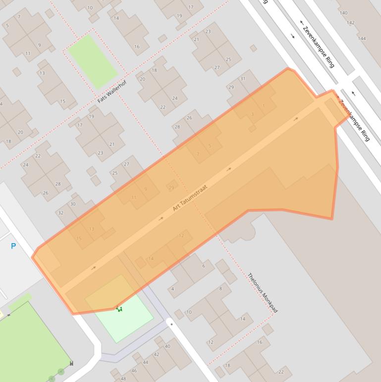 Kaart van postcodegebied 3069PX.