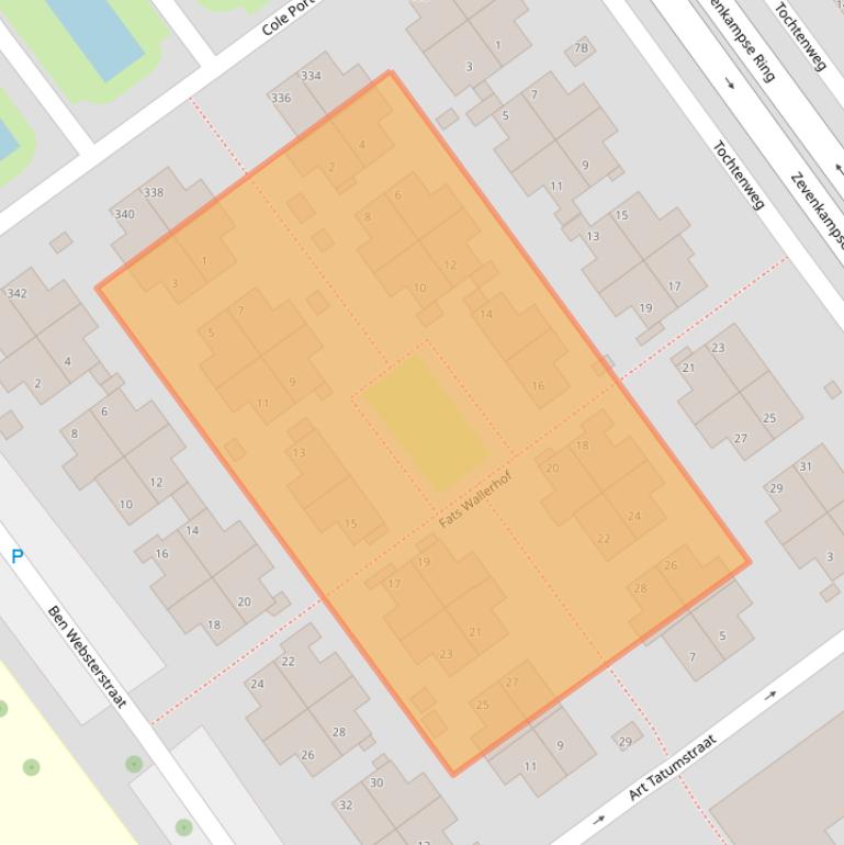 Kaart van postcodegebied 3069PZ.