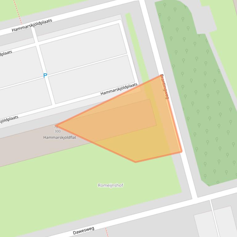 Kaart van postcodegebied 3069RB.