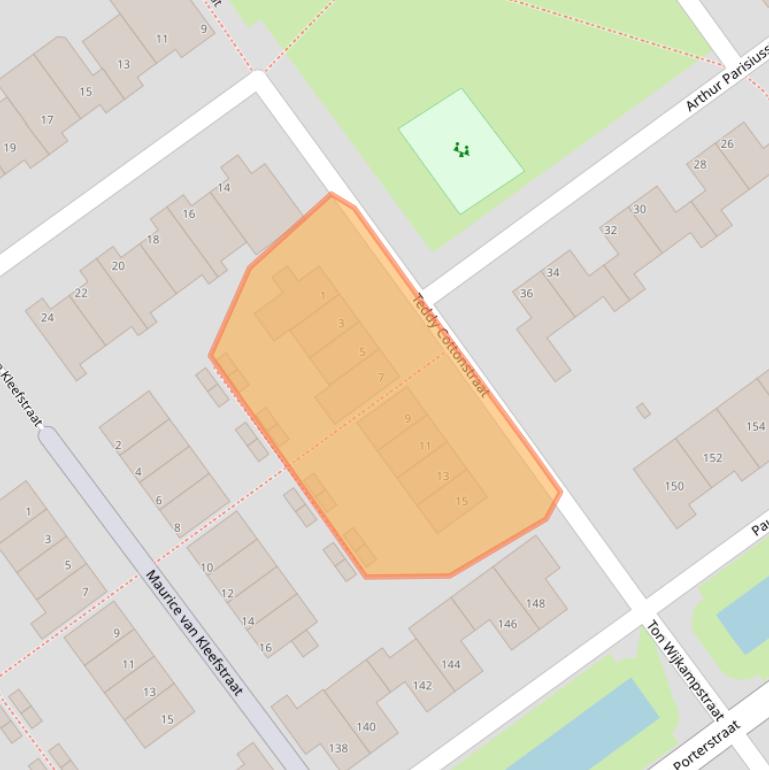 Kaart van postcodegebied 3069RV.