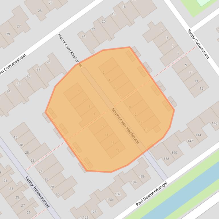 Kaart van postcodegebied 3069RZ.