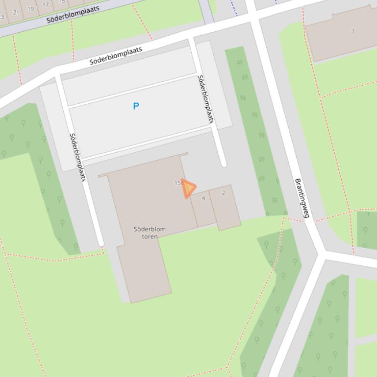 Kaart van postcodegebied 3069SK.