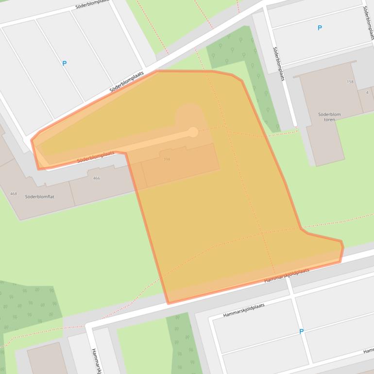 Kaart van postcodegebied 3069SL.