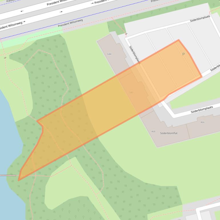 Kaart van postcodegebied 3069SR.