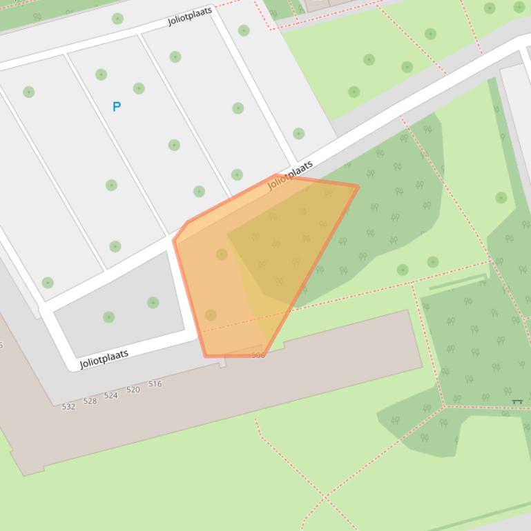 Kaart van postcodegebied 3069TK.