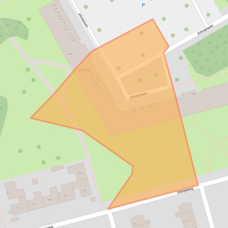 Kaart van postcodegebied 3069TN.