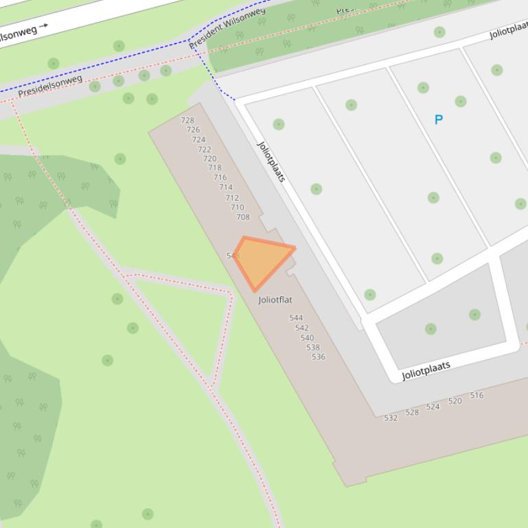 Kaart van postcodegebied 3069TR.