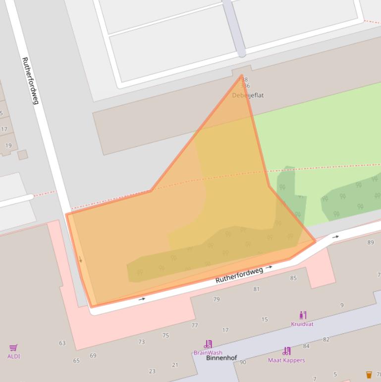 Kaart van postcodegebied 3069VB.