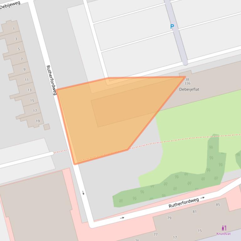 Kaart van postcodegebied 3069VC.