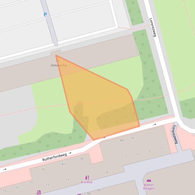 Kaart van postcodegebied 3069VD.