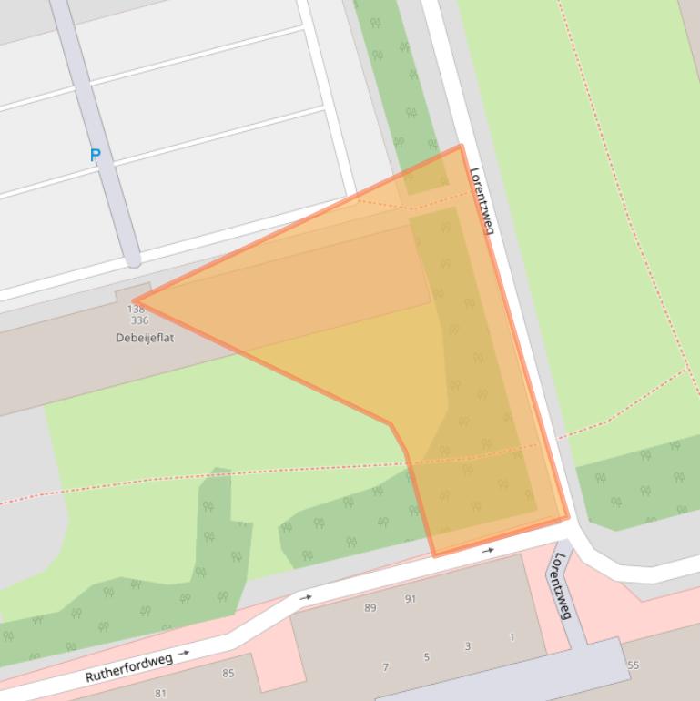 Kaart van postcodegebied 3069VE.