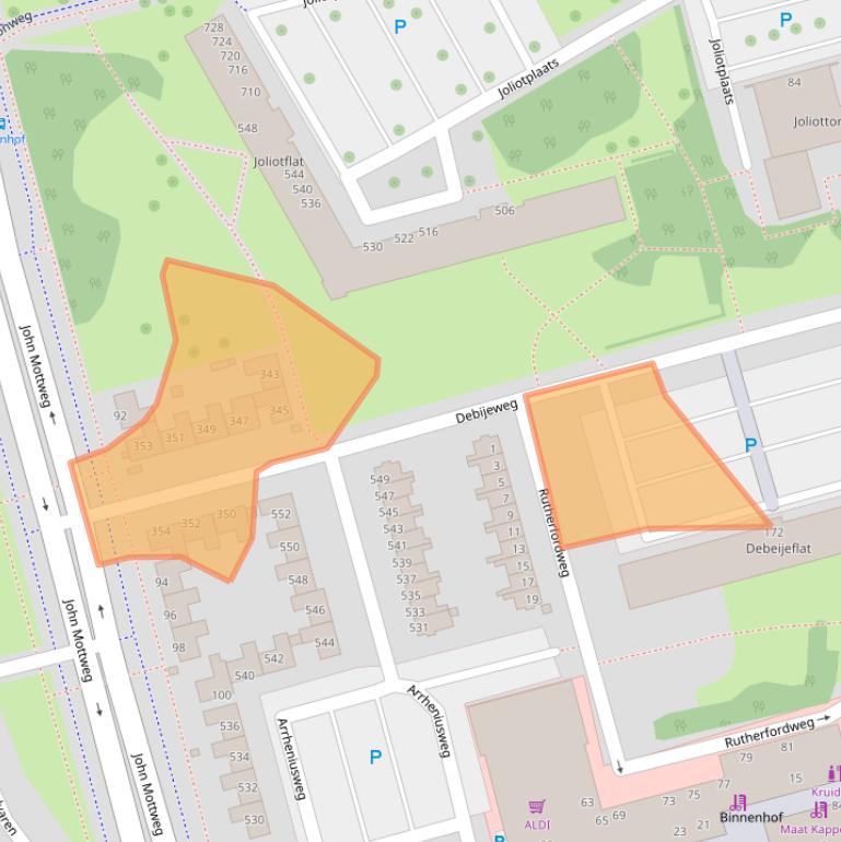 Kaart van postcodegebied 3069VH.