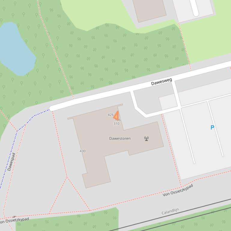 Kaart van postcodegebied 3069VM.