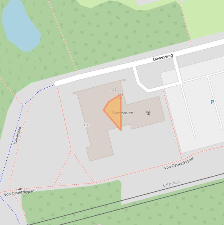 Kaart van postcodegebied 3069VP.